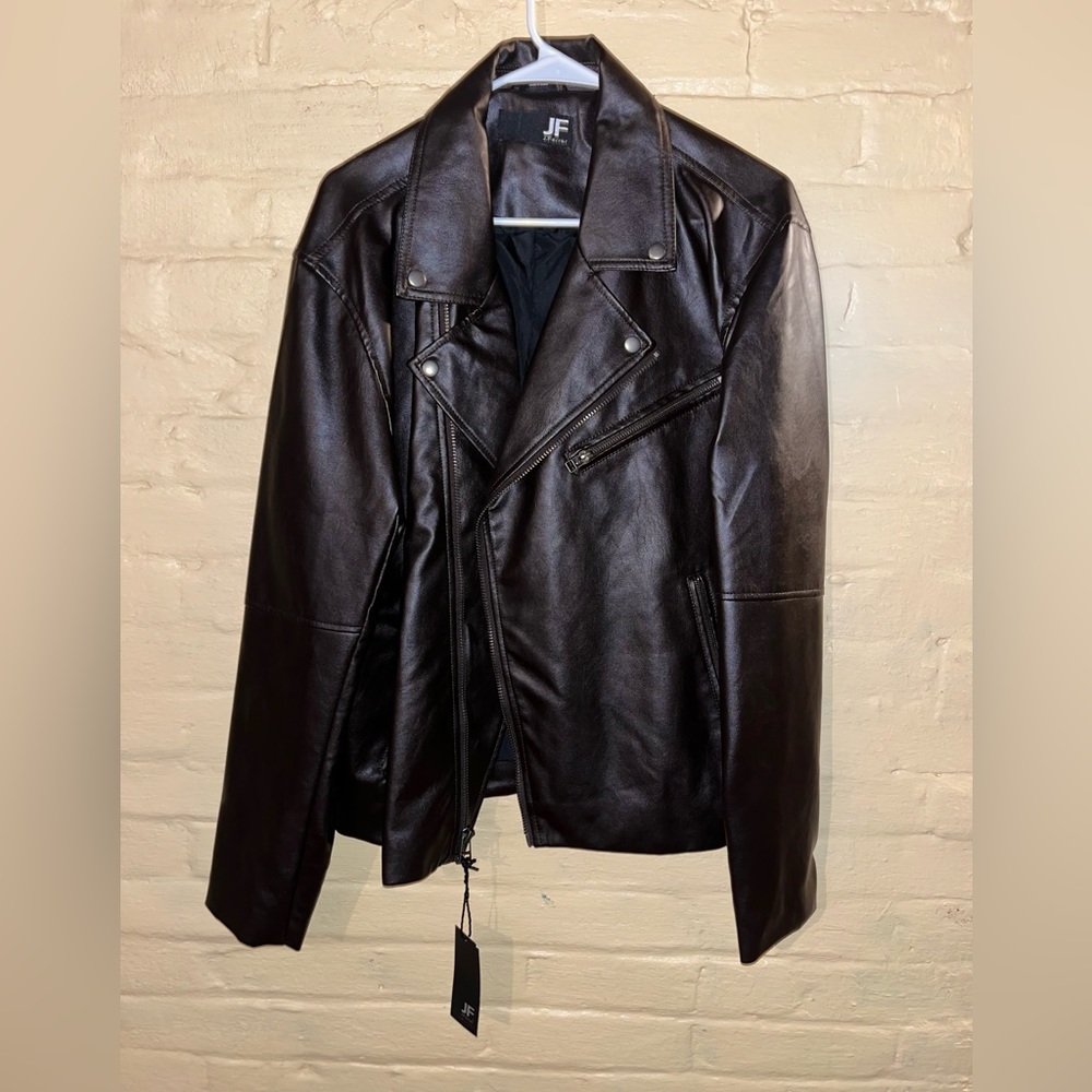 Dark Brown Leather Style Jacket